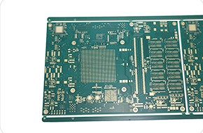 Part of the 22-layer back-drilled substrate